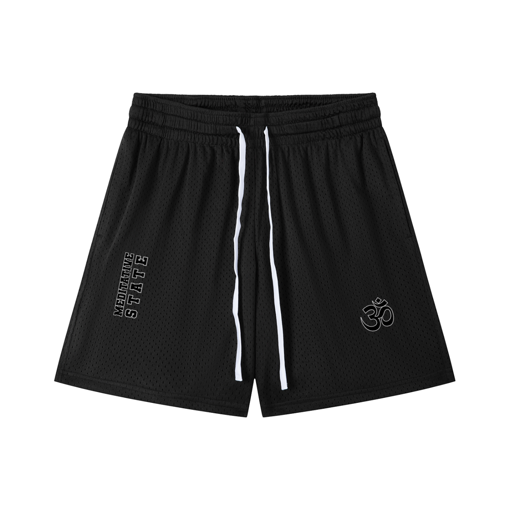 MEDITATIVE STATE | mesh drawstring basketball shorts