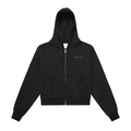 CORPSE | fleeced zip crop hoodie