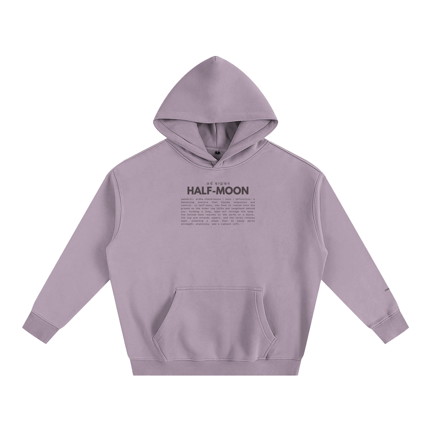 BALANCING HALF-MOON | oversized hoodie