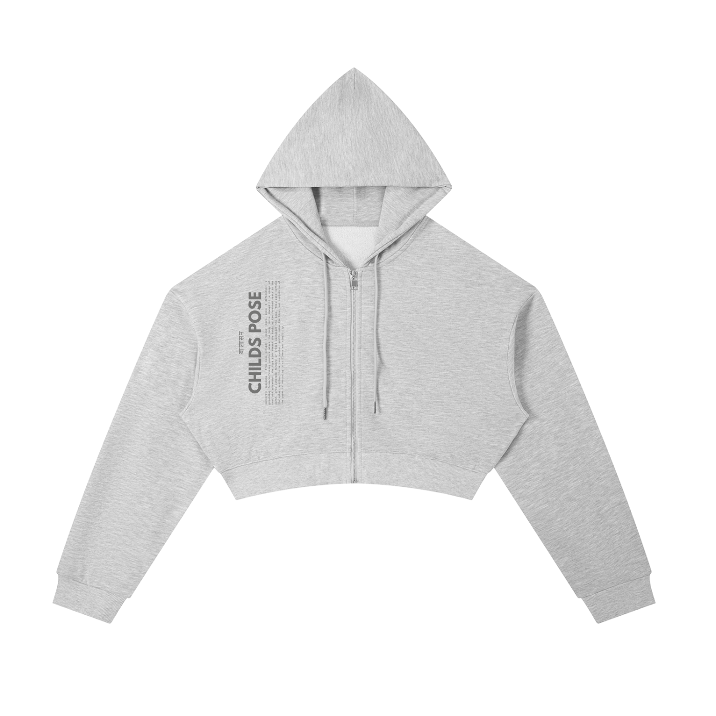 CHILDS POSE | cropped zip hoodie