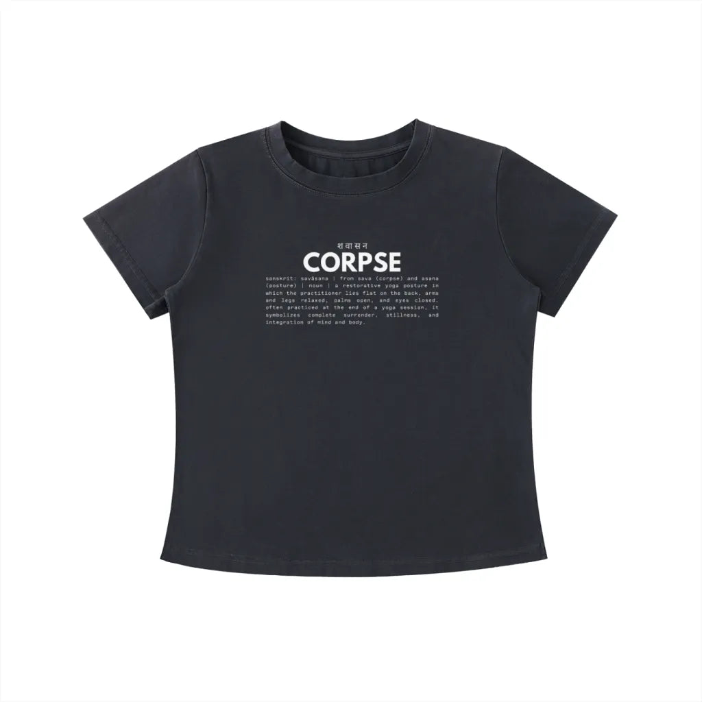 CORPSE | vintage wash fitted tiny tee