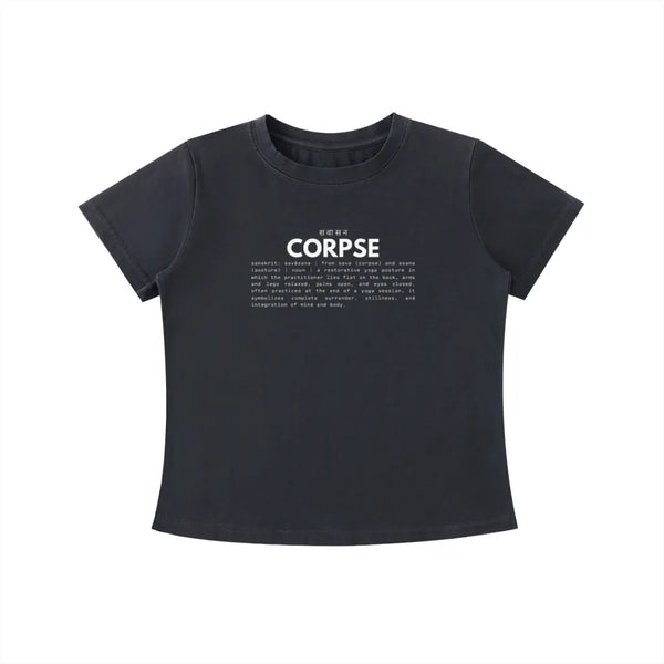 CORPSE | vintage wash fitted tiny tee