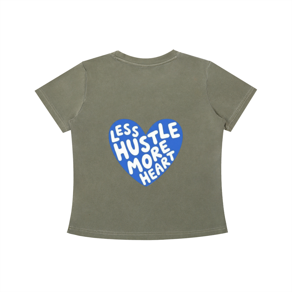 LESS HUSTLE / MORE HEART | vintage baby tee