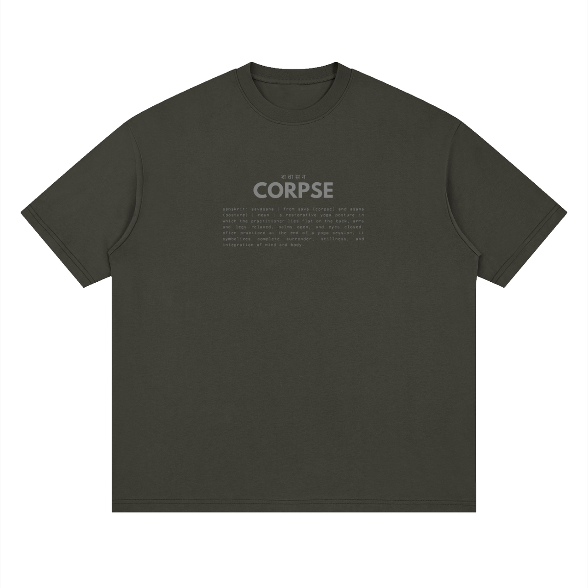 CORPSE | drop shoulder oversized tee