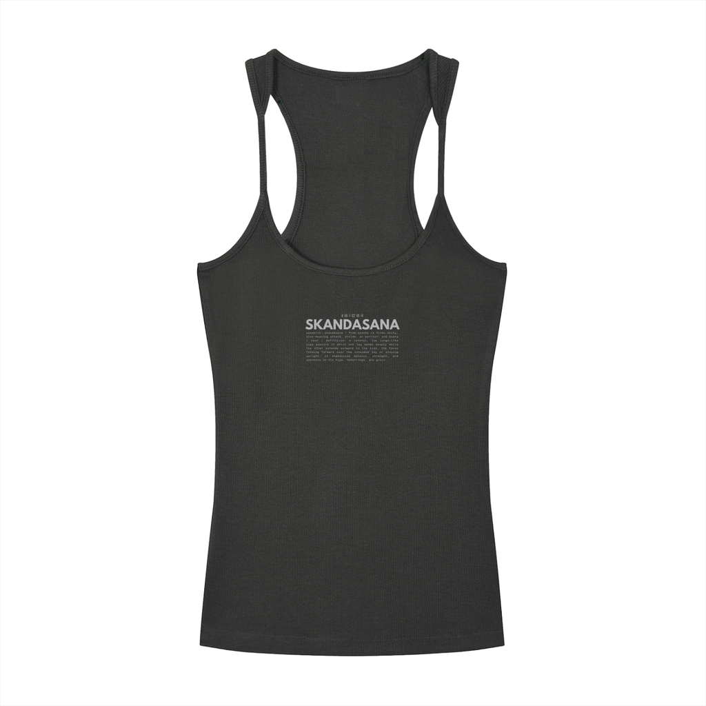 SKANDASANA | distressed ribbed tank