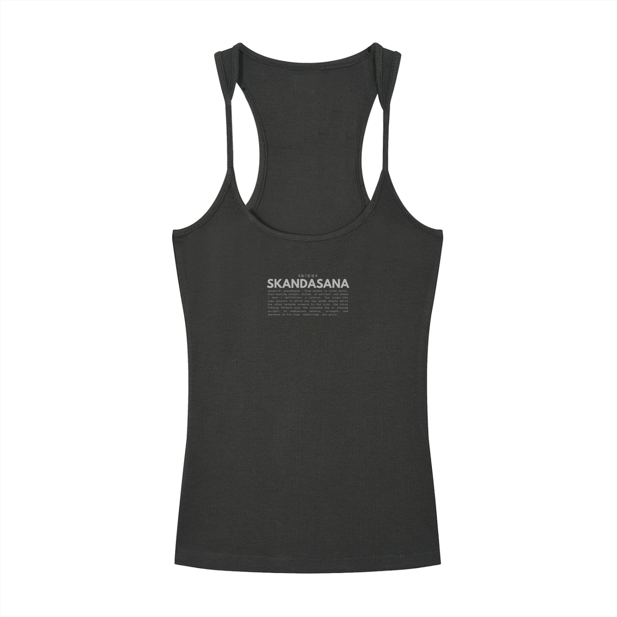SKANDASANA | distressed ribbed tank