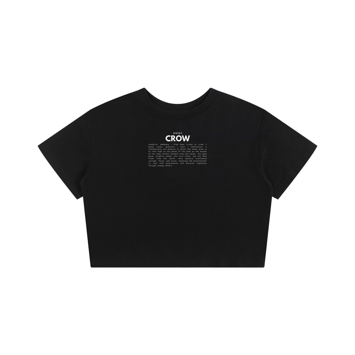 CROW | baby crop tee