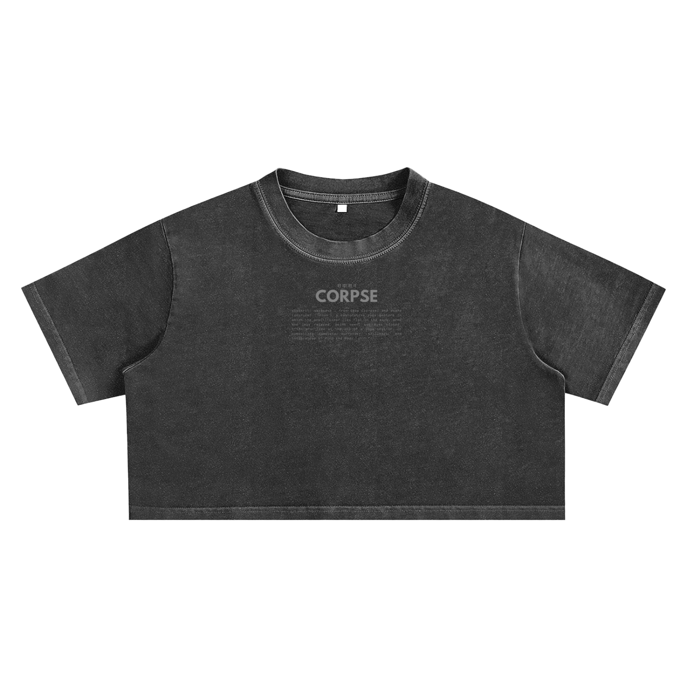 CORPSE | distressed crop tee
