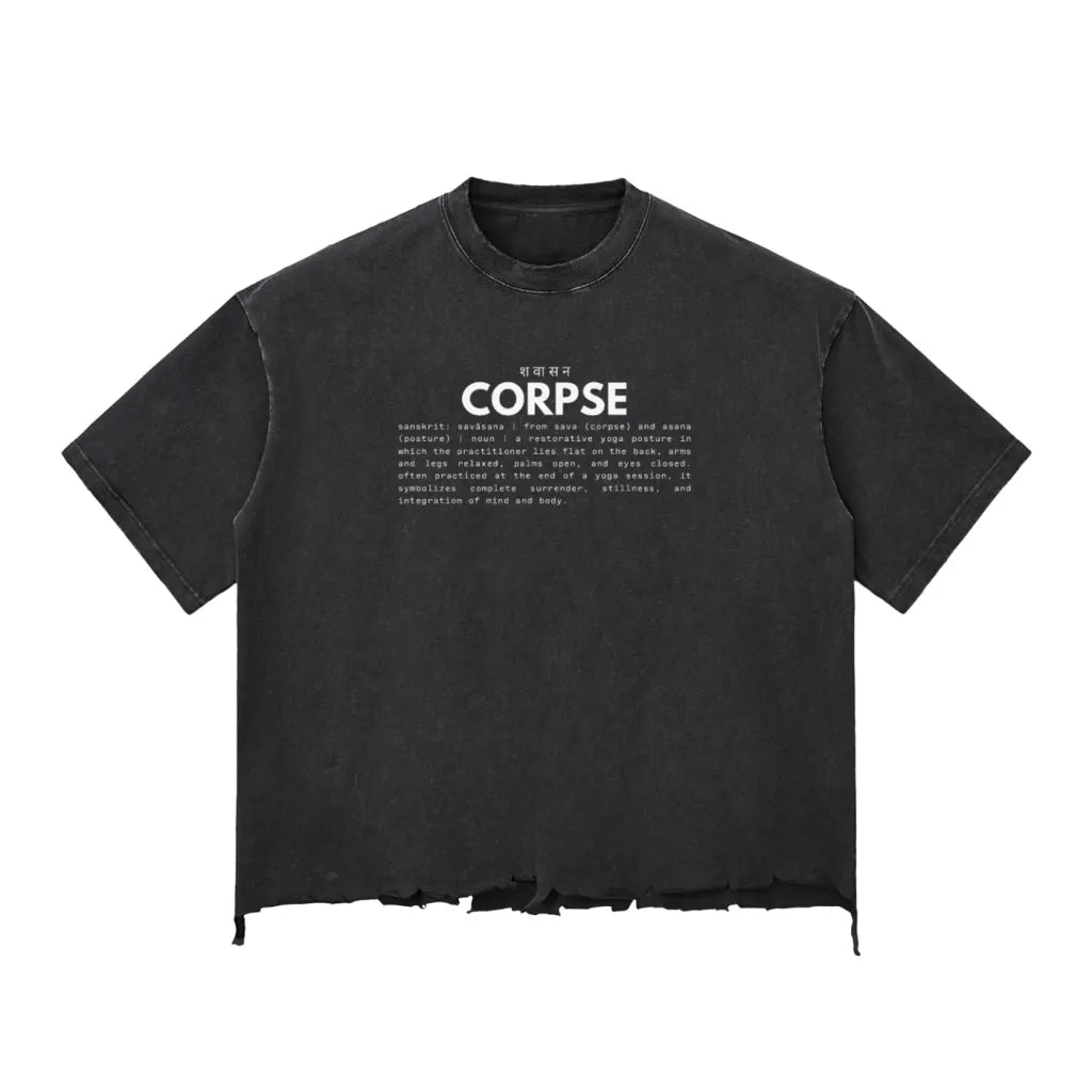 CORPSE | distressed boxy tee