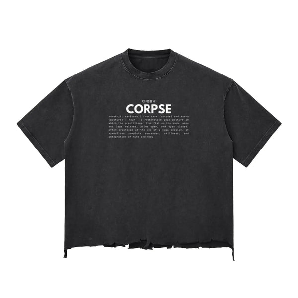 CORPSE | distressed boxy tee