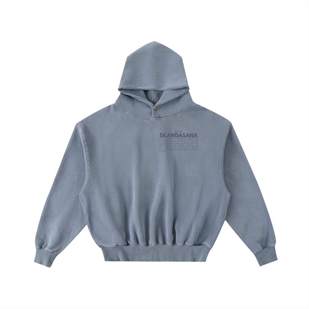 SKANDASANA | distressed washed hoodie