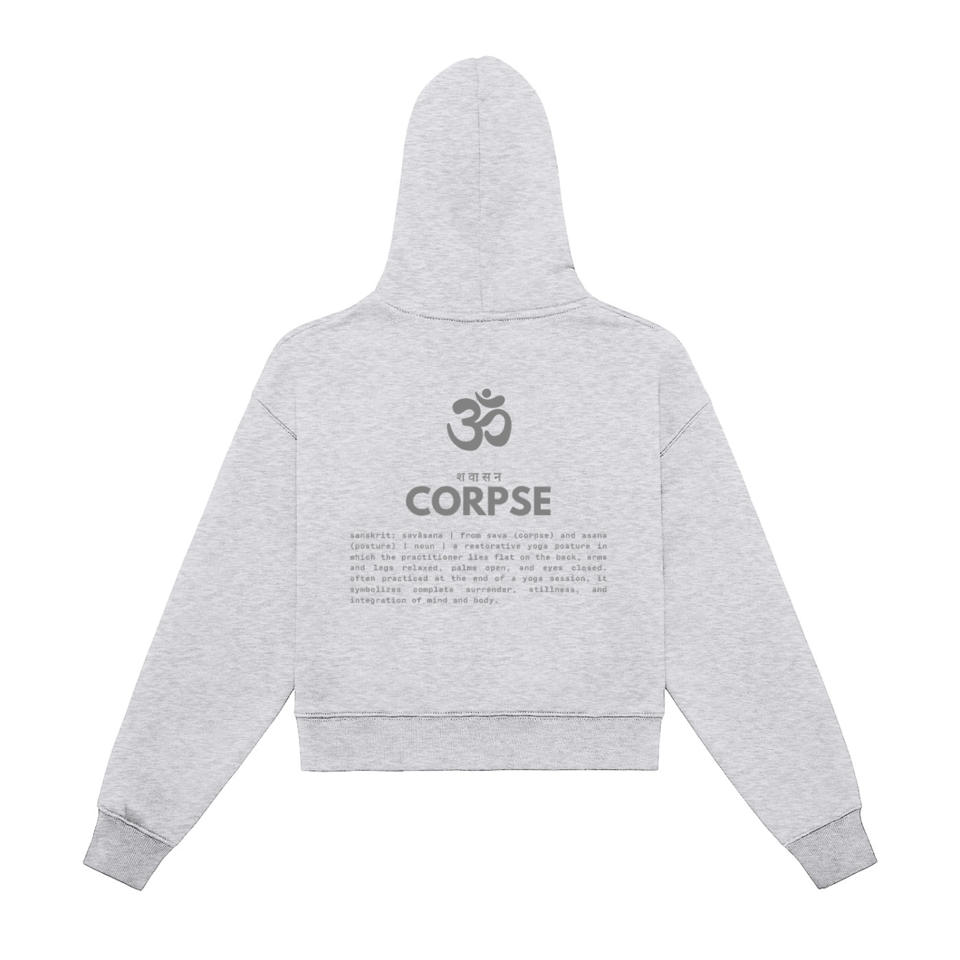 CORPSE | fleeced zip crop hoodie
