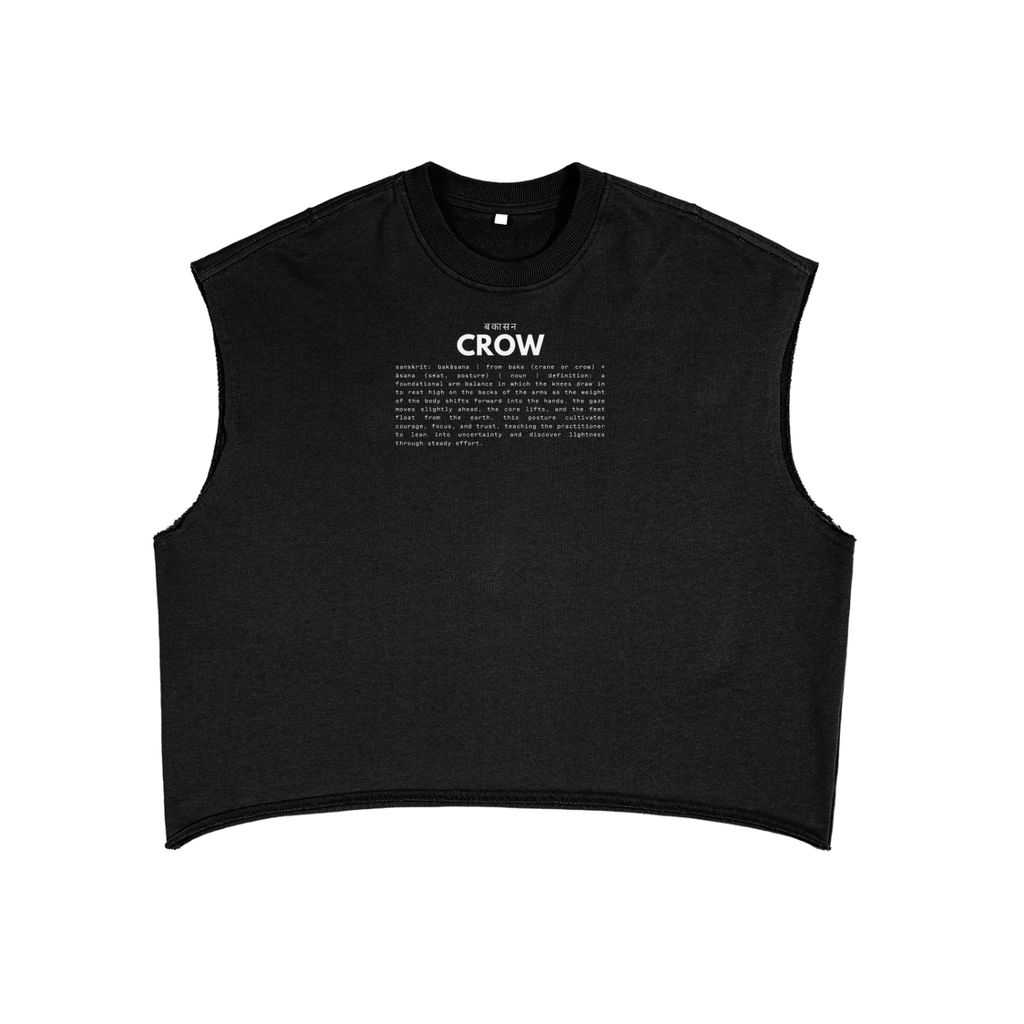 CROW | french terry boxy muscle tank