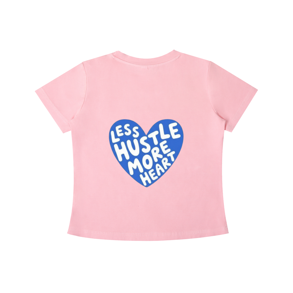 LESS HUSTLE / MORE HEART | vintage baby tee