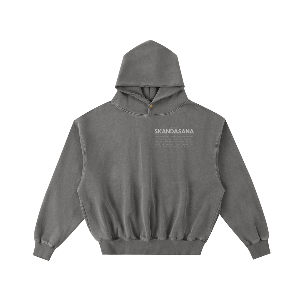 SKANDASANA | distressed washed hoodie
