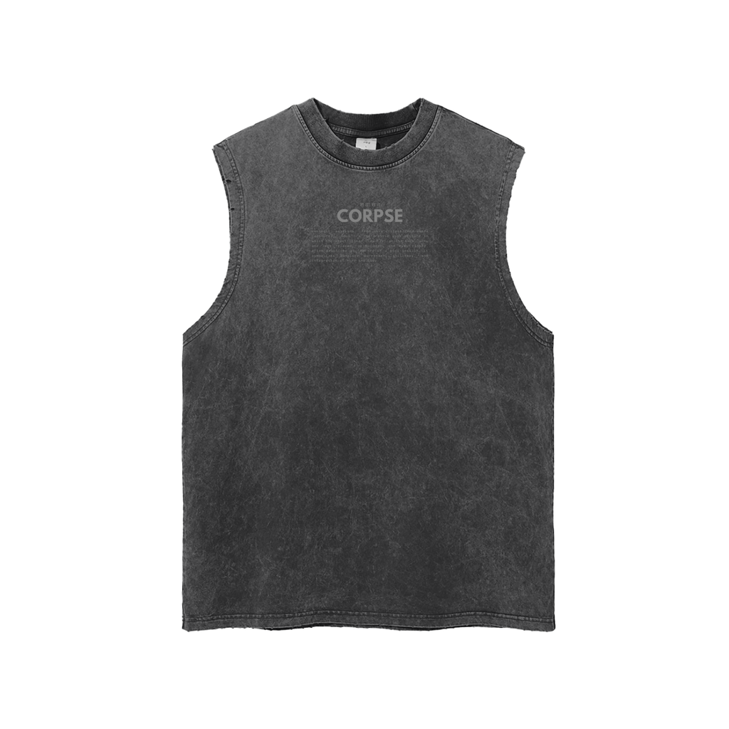 CORPSE | frayed hem distressed tank