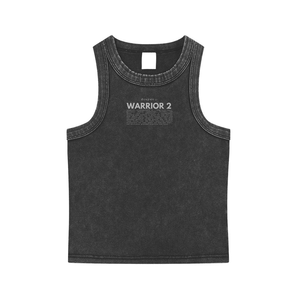 WARRIOR 2 | distressed soft-wash tank top