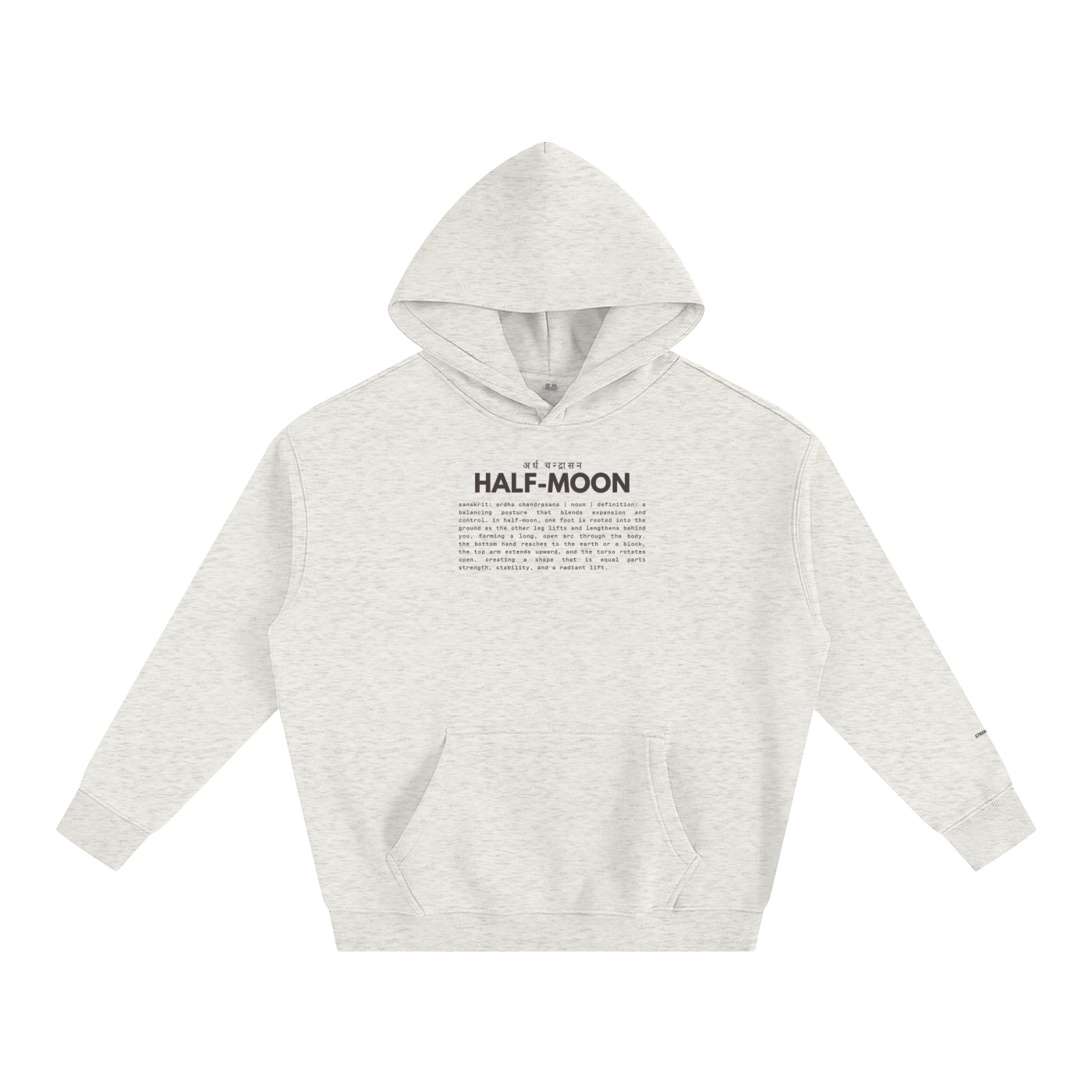 BALANCING HALF-MOON | oversized hoodie