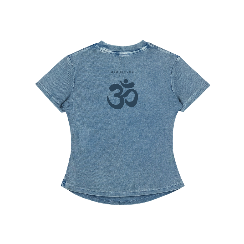 MOUNTAIN | vintage washed bodycon cotton tee