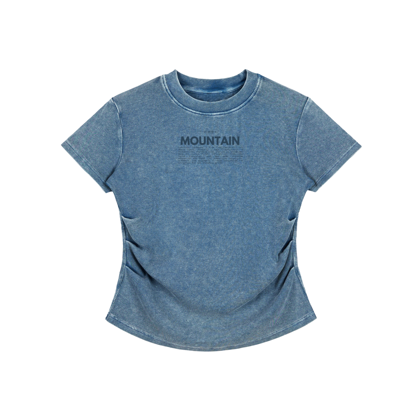 MOUNTAIN | vintage washed bodycon cotton tee