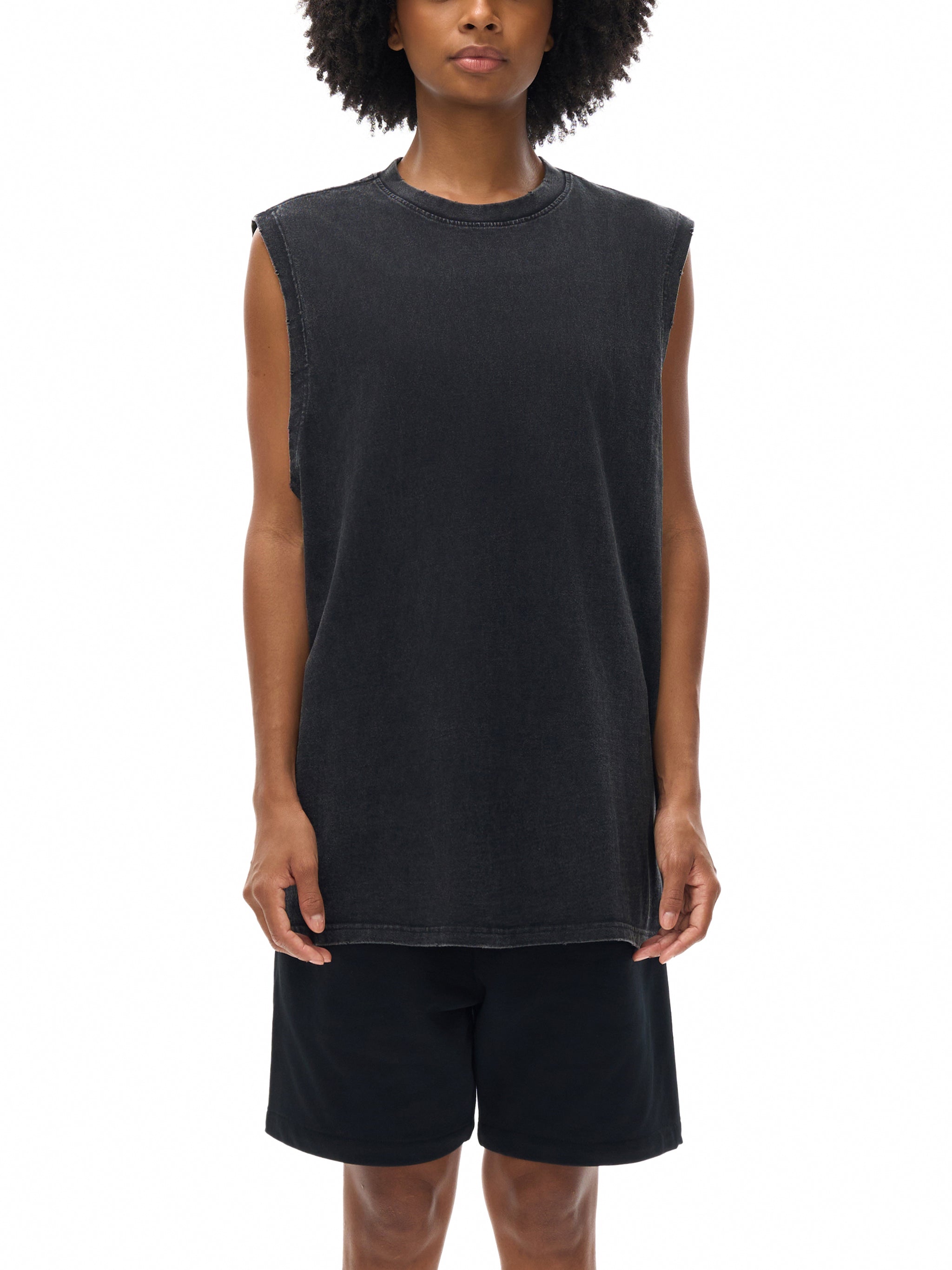 CORPSE | frayed hem distressed tank