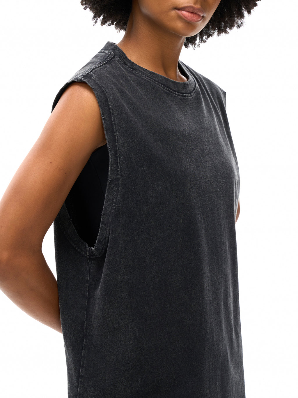 CORPSE | frayed hem distressed tank